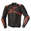 Alpinestars Missile V3 Ignition Leather Jacket Black Red Fluo D Red