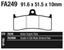 BRAKE PADS FOR AFTER MARKET CALIPERS - view 1
