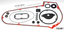 GASKETS, O-RINGS AND SEALS FOR ALUMINUM PRIMARY ON 1965-1986 4 SPEED BIG TWIN - view 1