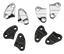 CHROME PLATED EARLY STYLE RISER CLAMPS - view 1