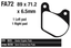 EBC FRONT DISC BRAKE PADS - view 1