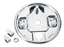 CHROME REAR BRAKE BACKING PLATES - view 1