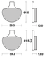SBS FRONT DISC BRAKE PADS - view 1