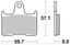 SBS REAR DISC BRAKE PADS - view 1