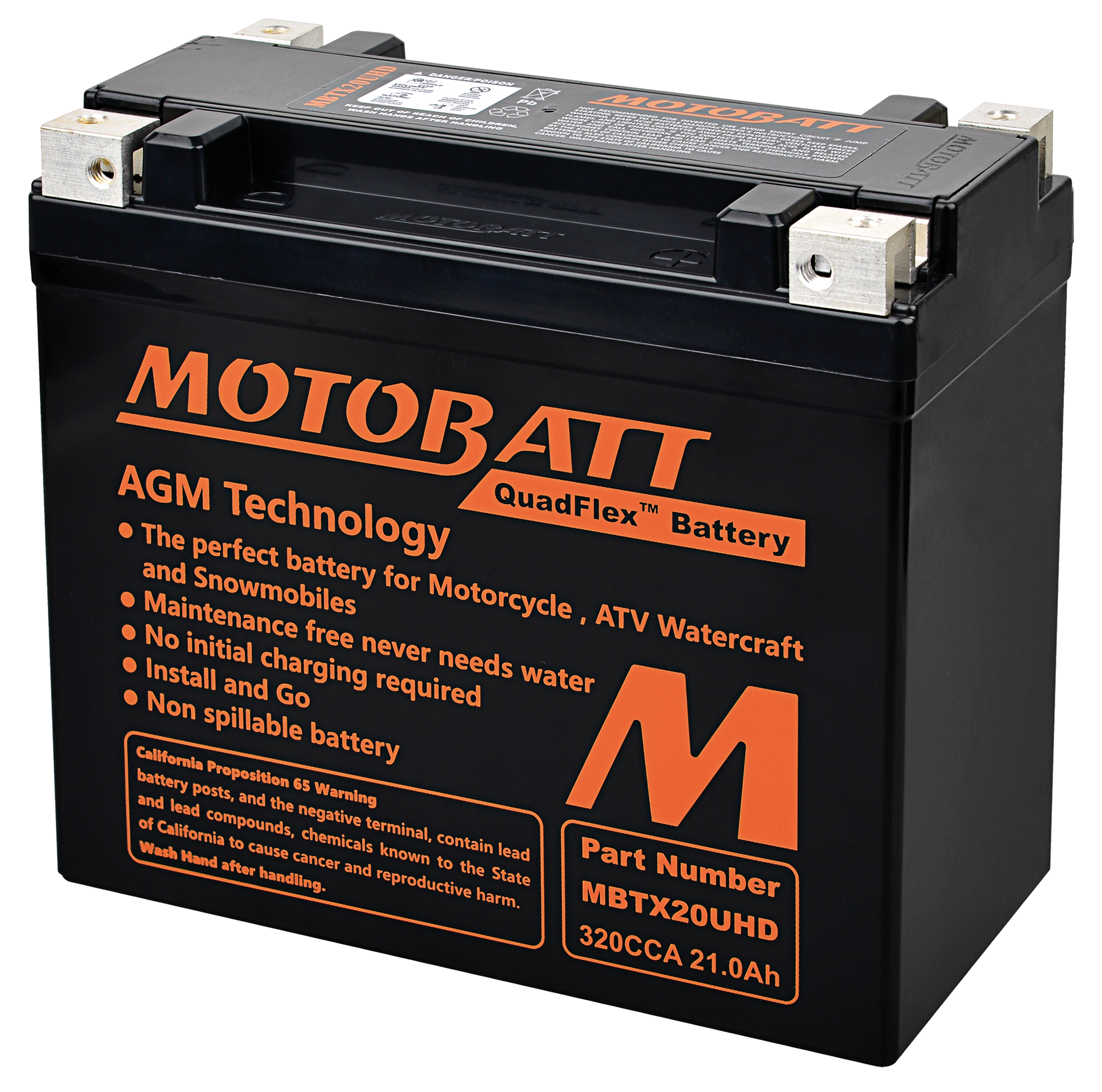 MOTOBATT AGM QUADFLEX BATTERIES - view 1