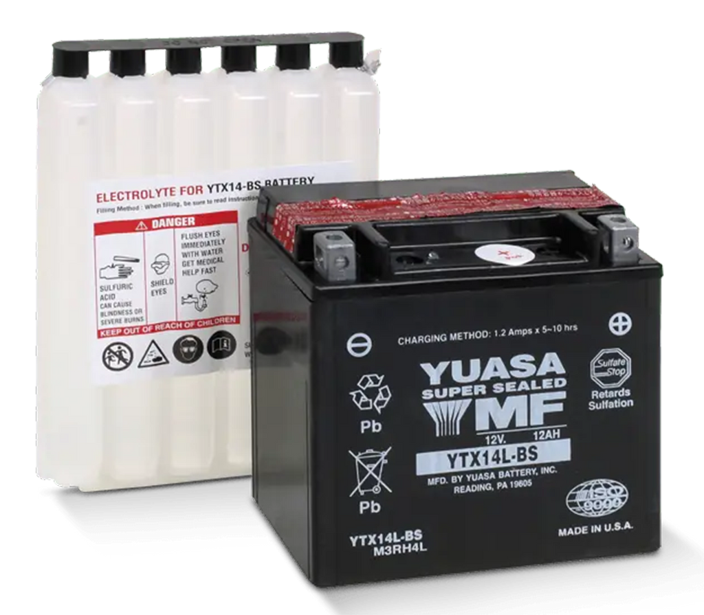 YUASA "V-FORCE" HIGH OUTPUT MAINTENANCE FREE BATTERIES - view 2