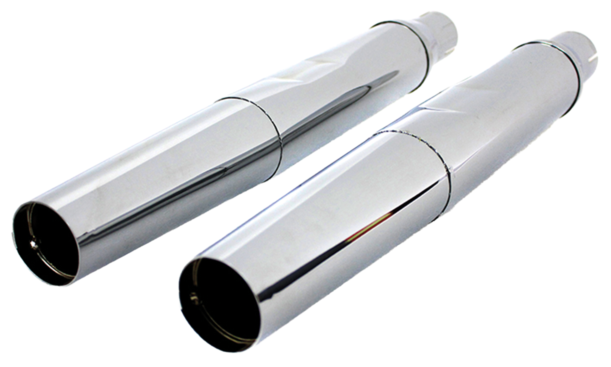 REPLICA XLCH CHROME TAPERED MUFFLERS - view 1