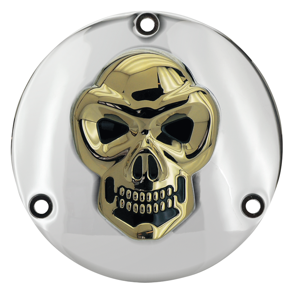 SKULLED ALUMINUM DERBY COVERS - view 1