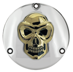 SKULLED ALUMINUM DERBY COVERS - view 1