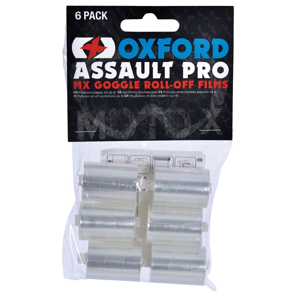 Quiet Ride Helmet Gift Pack: Oxford Roll-Off Films (6 pack)