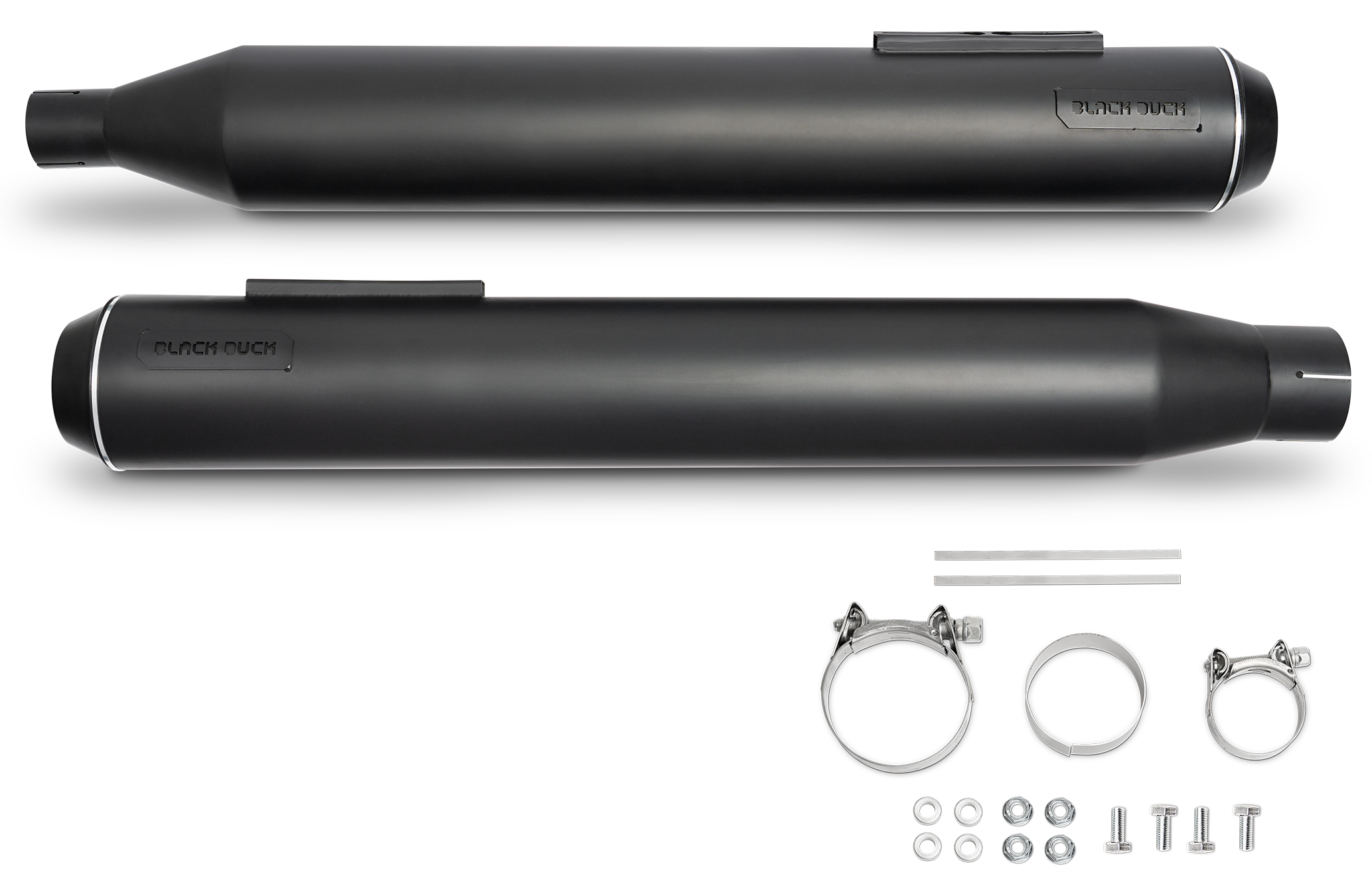 BLACK DUCK SLIP-ON MUFFLERS FOR MILWAUKEE EIGHT TOURING - view 1