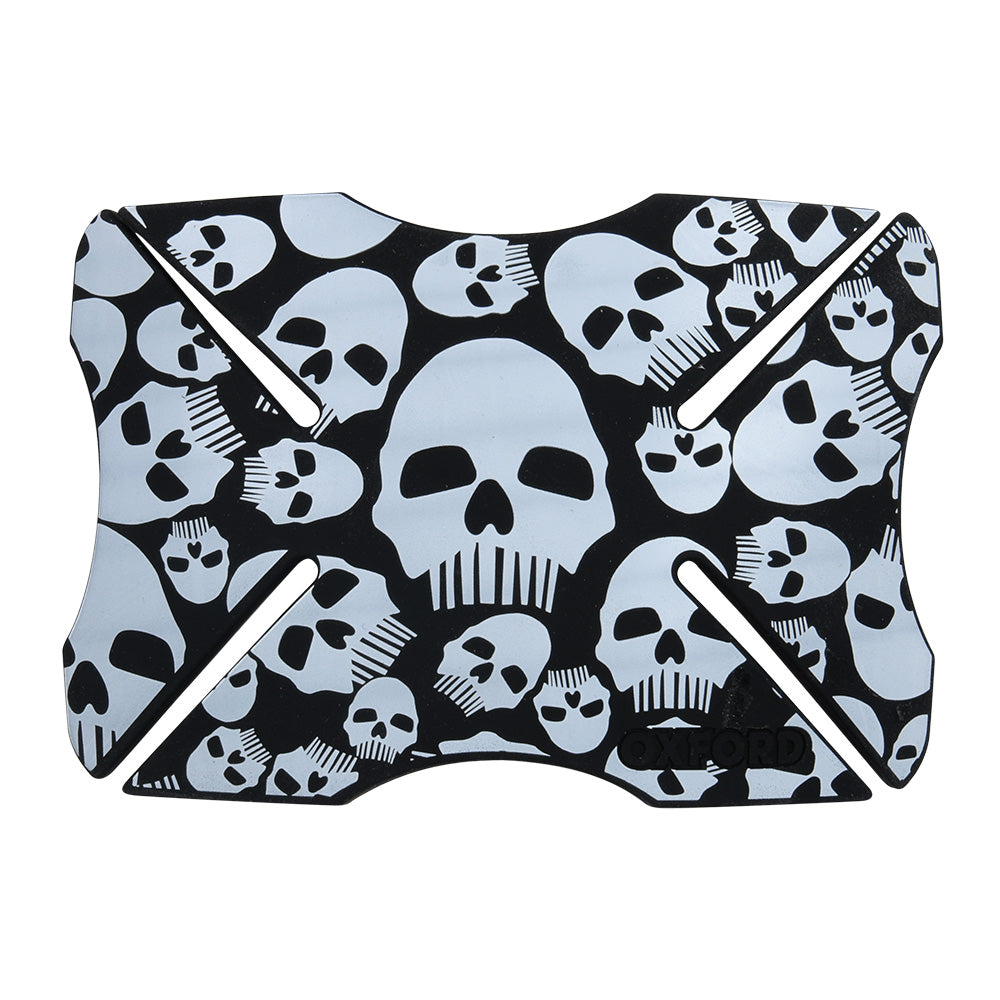 Quiet Ride Helmet Gift Pack: Oxford Skullz Helmet Bumper