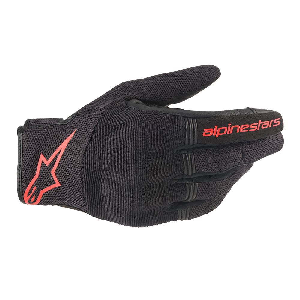 Alpinestars Copper Gloves Black & Red Fluo Main image