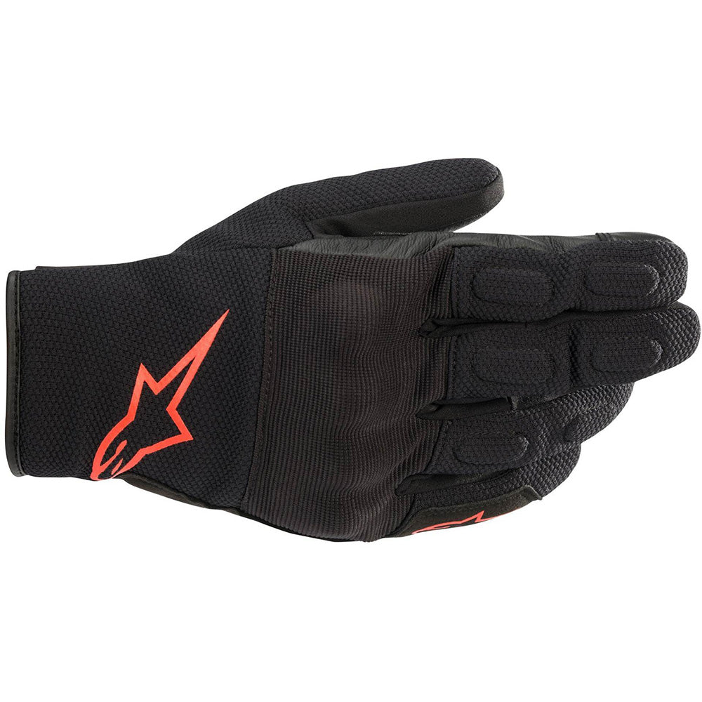 Alpinestars S Max Drystar Gloves Black & Red Fluo Main image