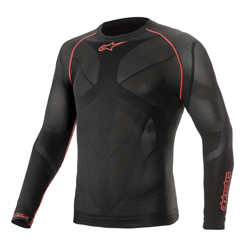 Alpinestars Ride Tech V2 Top Long Sleeve Summer Black Red Main image