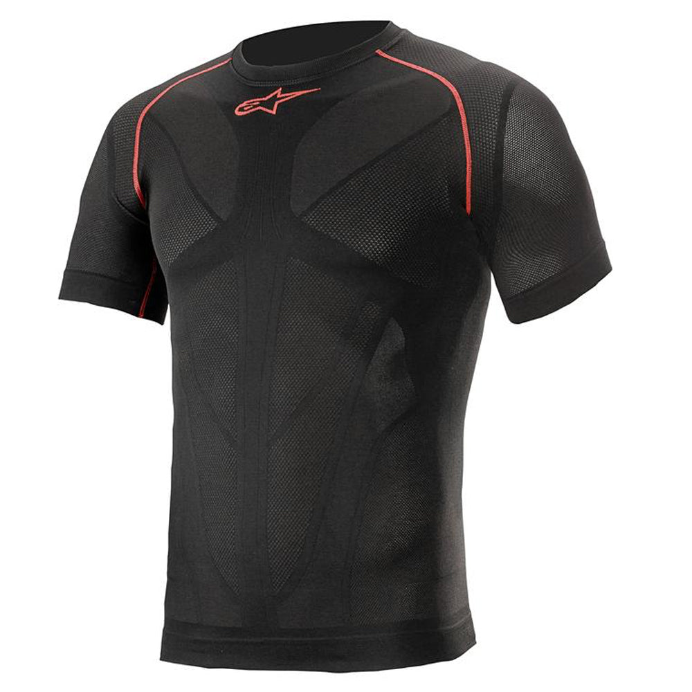 Alpinestars Ride Tech V2 Top Short Sleeve Summer Black Red Main image