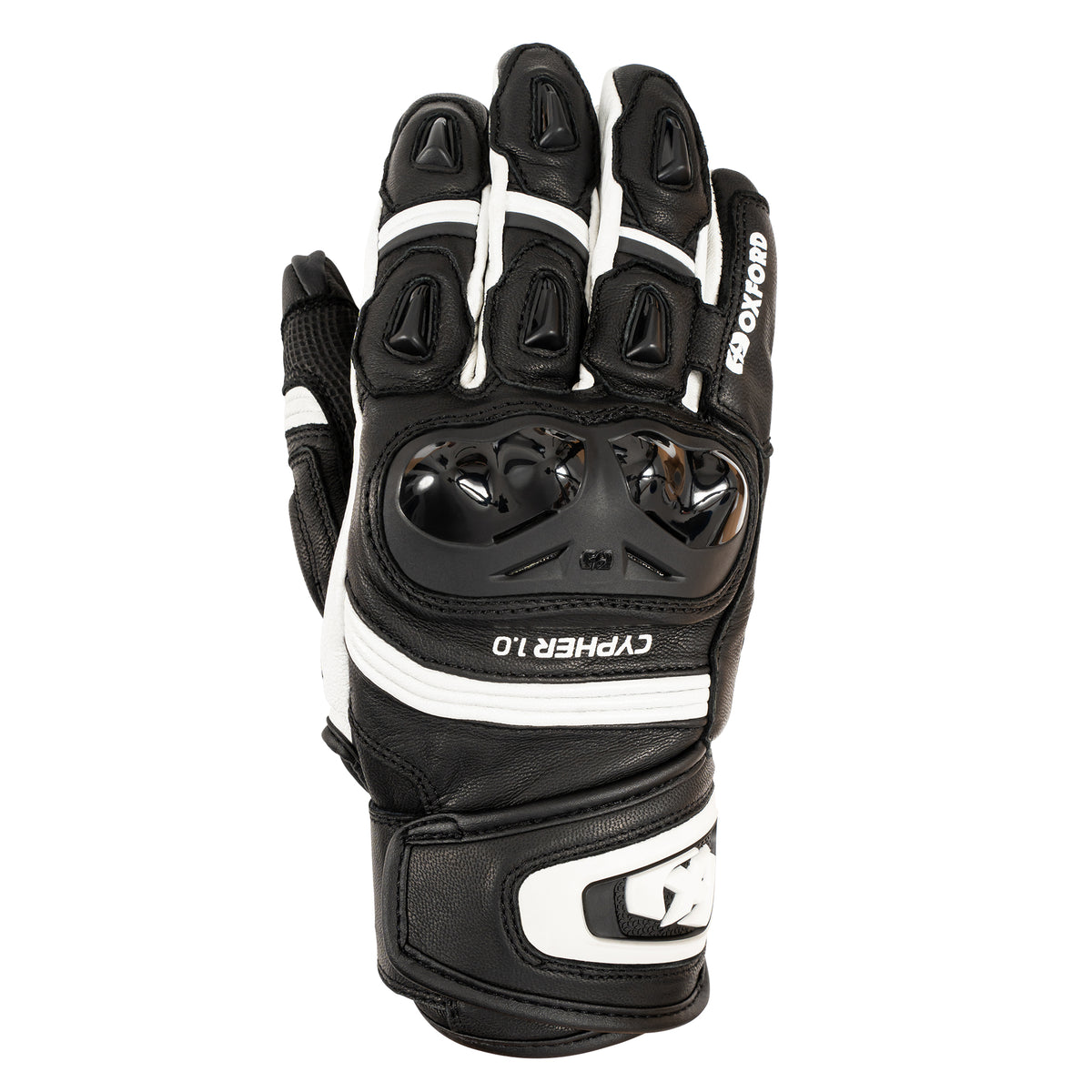 Oxford Cypher 1.0 Short Leather MS Glove Black/White Main image