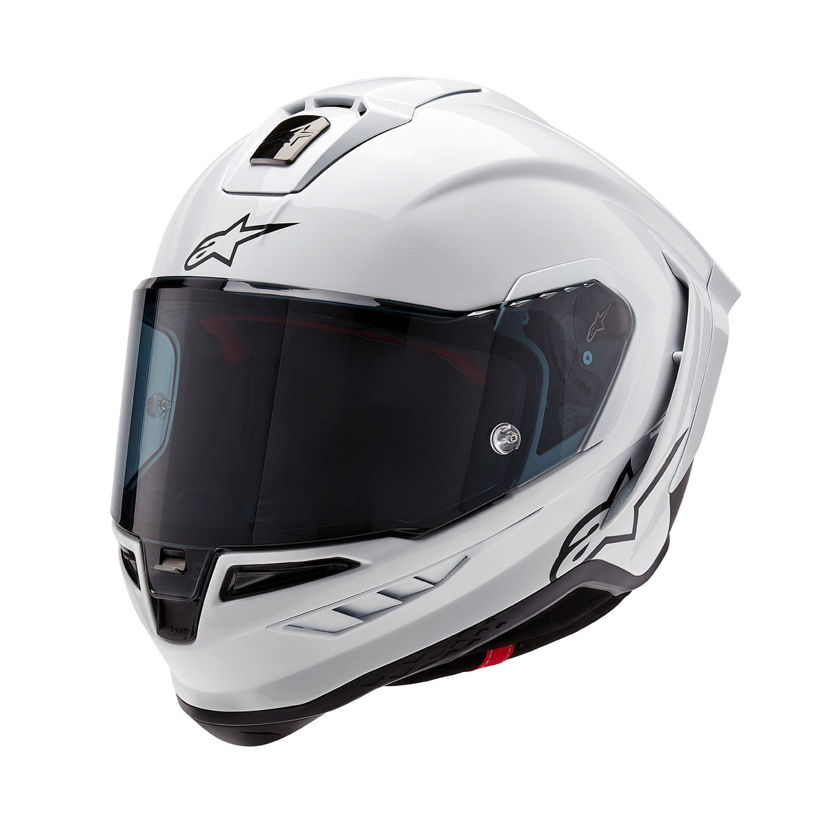 Alpinestars Supertech R10 Solid Ece06/Fim White Gloss Black Matt Main image