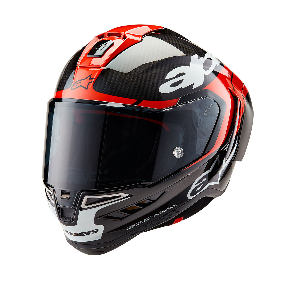 Alpinestars Supertech R10 Element Ece06/Fim Blk Carb Bright R/W GL Main image