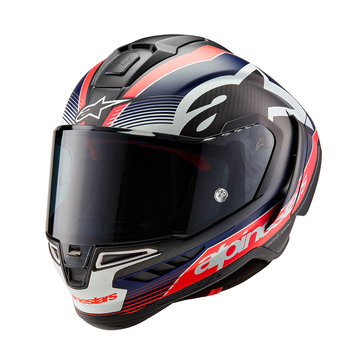 Alpinestars Supertech R10 Team Ece06/Fim Blk Carb R/F D Blue Matt Main image