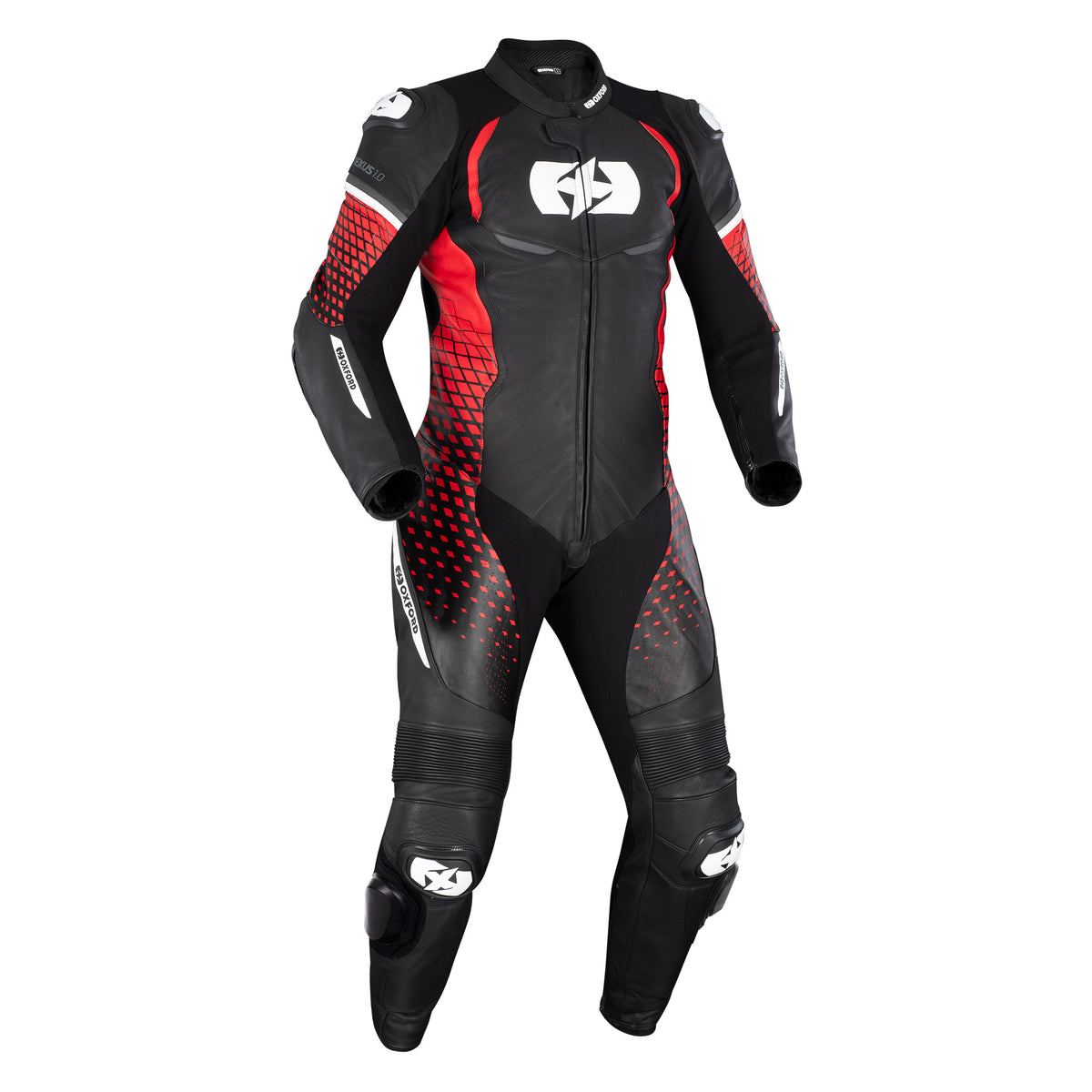 Oxford Nexus 1.0 Leather MS Suit Blk/Red Main image