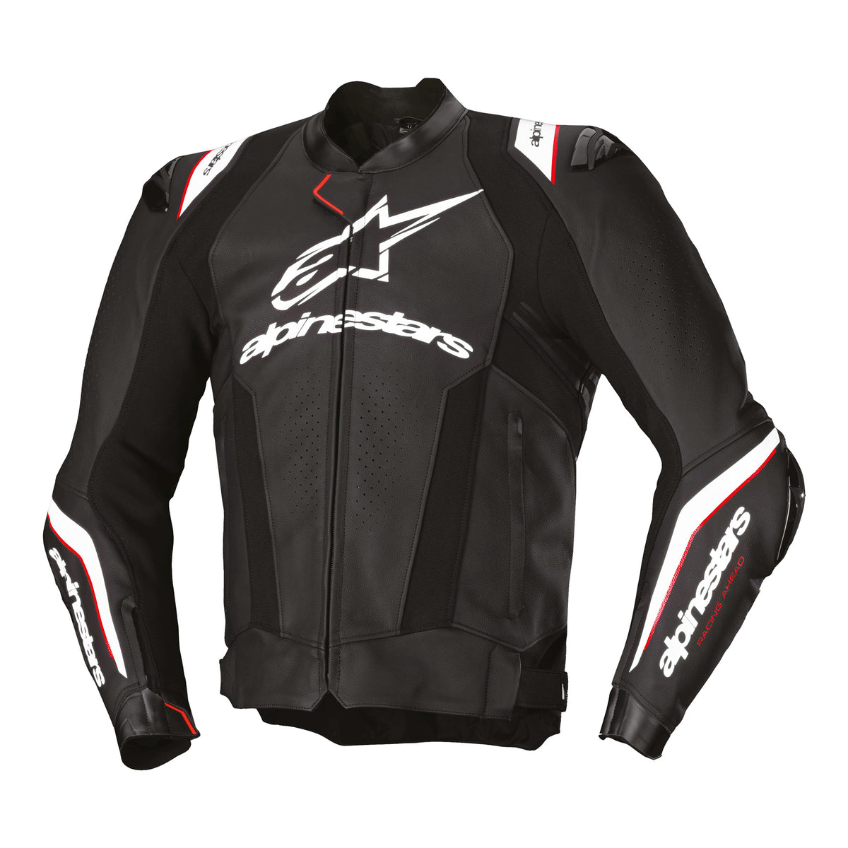 Alpinestars Missile V3 Ignition Leather Jacket Black White Main image