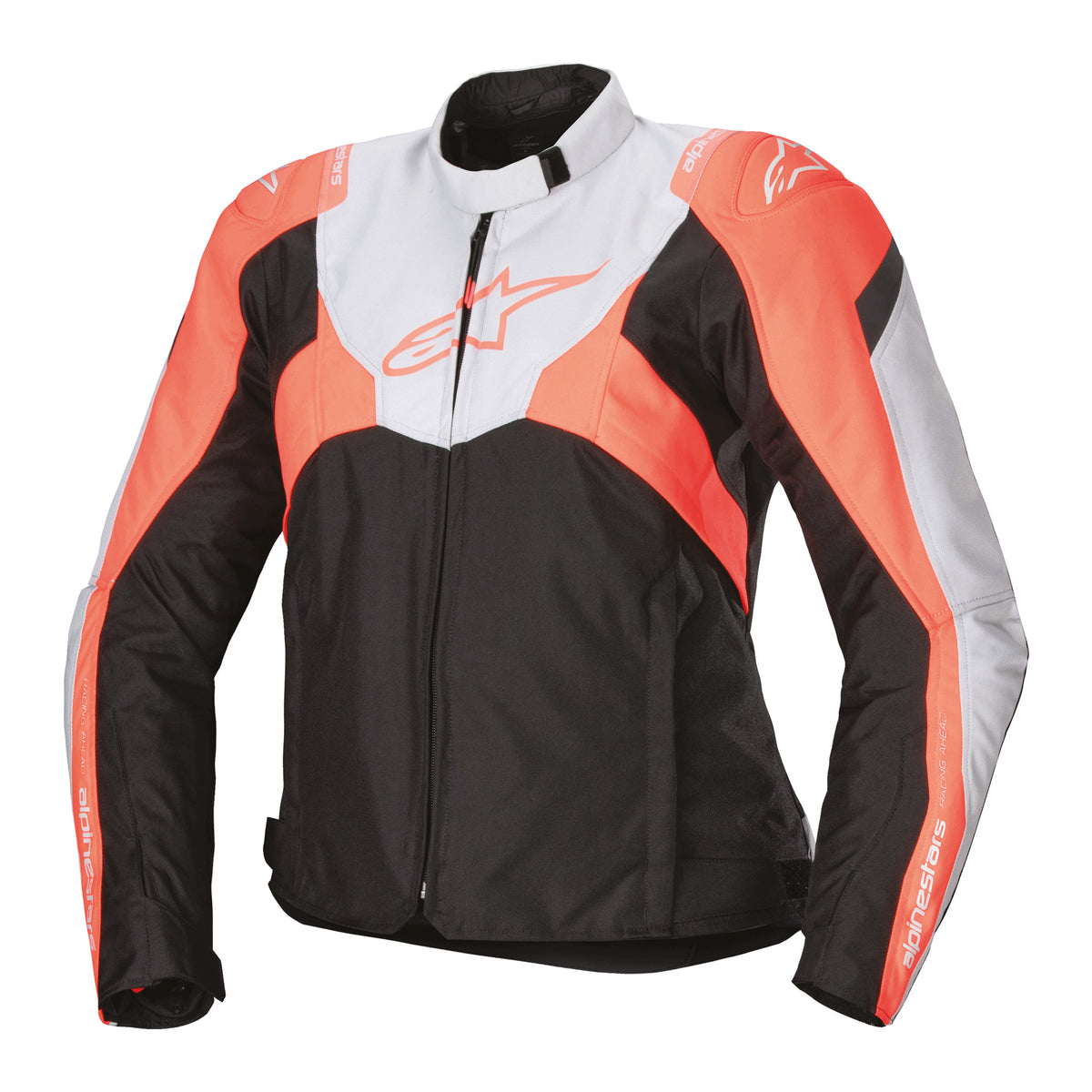 Alpinestars Stella T-Jaws V4 WP Jacket Black Ice Grey Fluo Coral Main image
