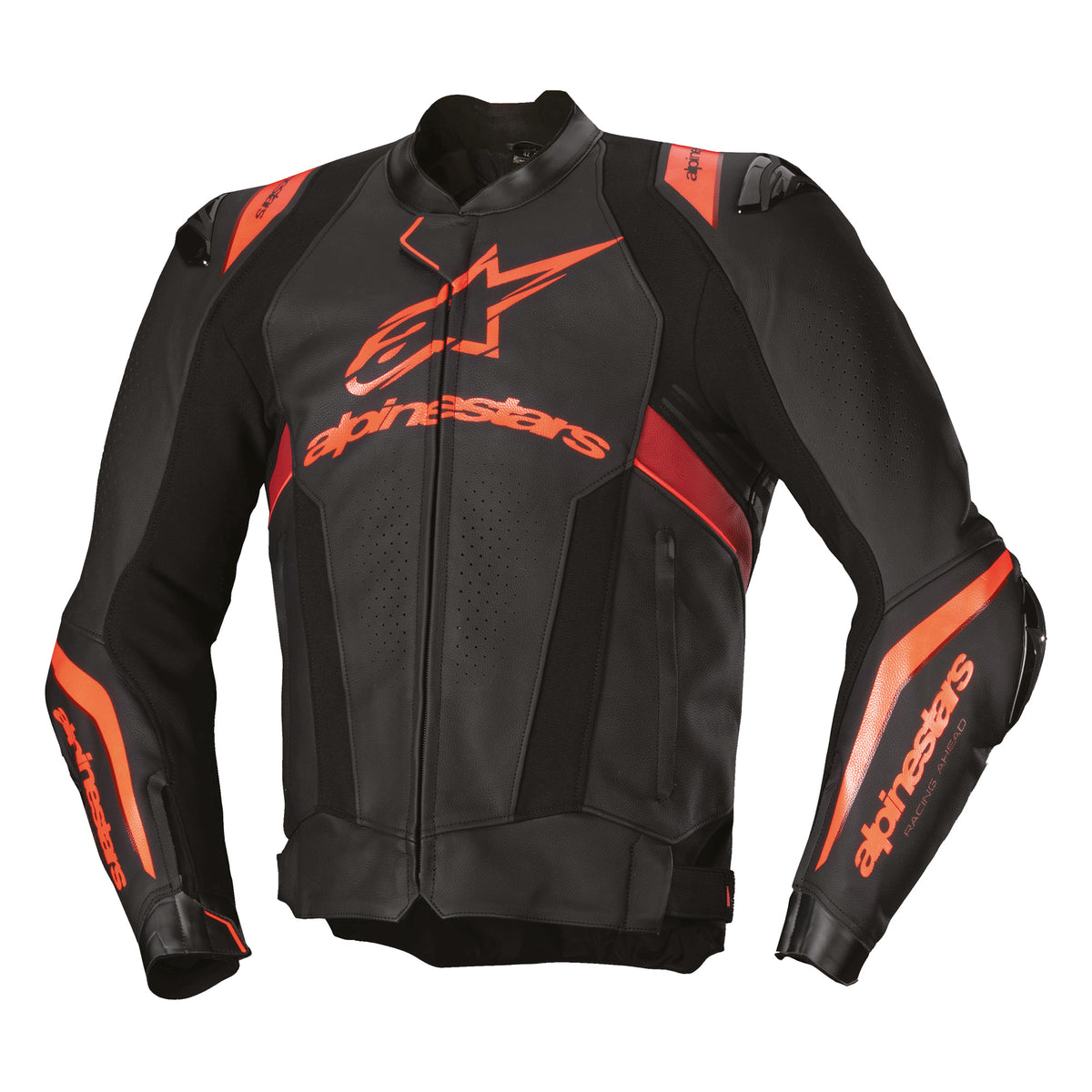 Alpinestars Missile V3 Ignition Leather Jacket Black Red Fluo D Red Main image