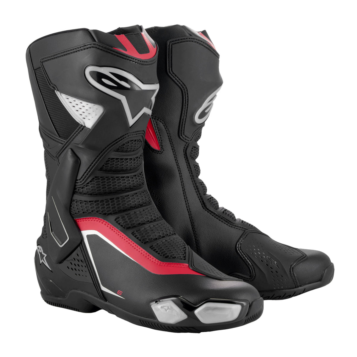 Alpinestars SMX-6 V3 Black Silver Red Main image