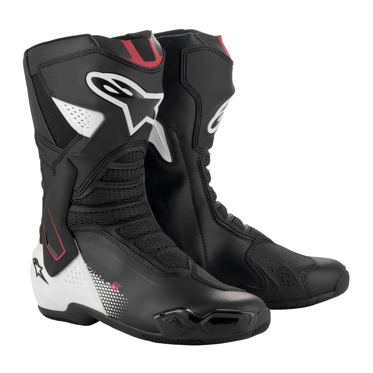 Alpinestars SMX-6 V3 Black White Red Graphic Main image