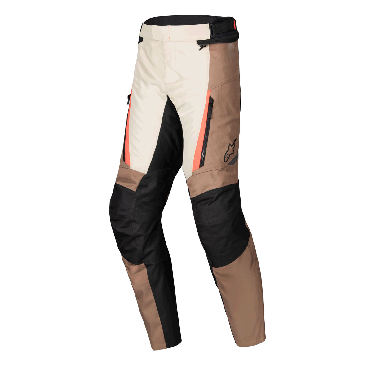 Alpinestars ST-1 WP Pants Dark Khaki Sand Black Red Fluo Main image