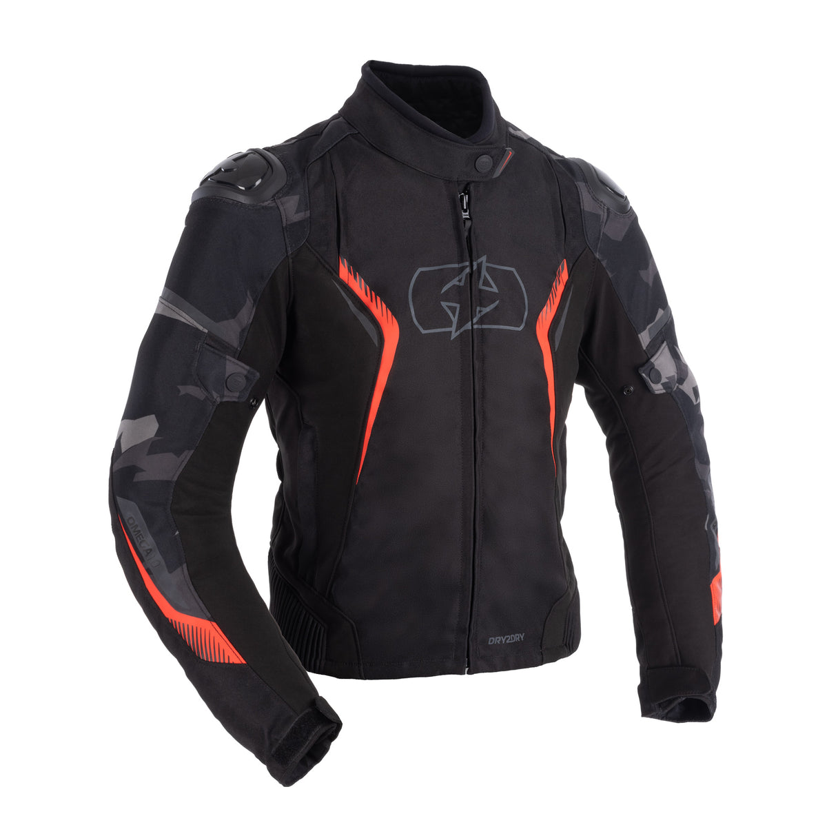 Oxford Omega 1.0 D2D WS Jkt Blk/Camo/Red Main image