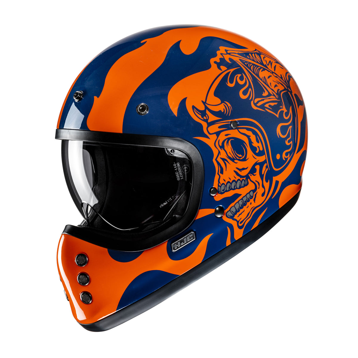 HJC V60 Flame MC27 Blue Orange Main image