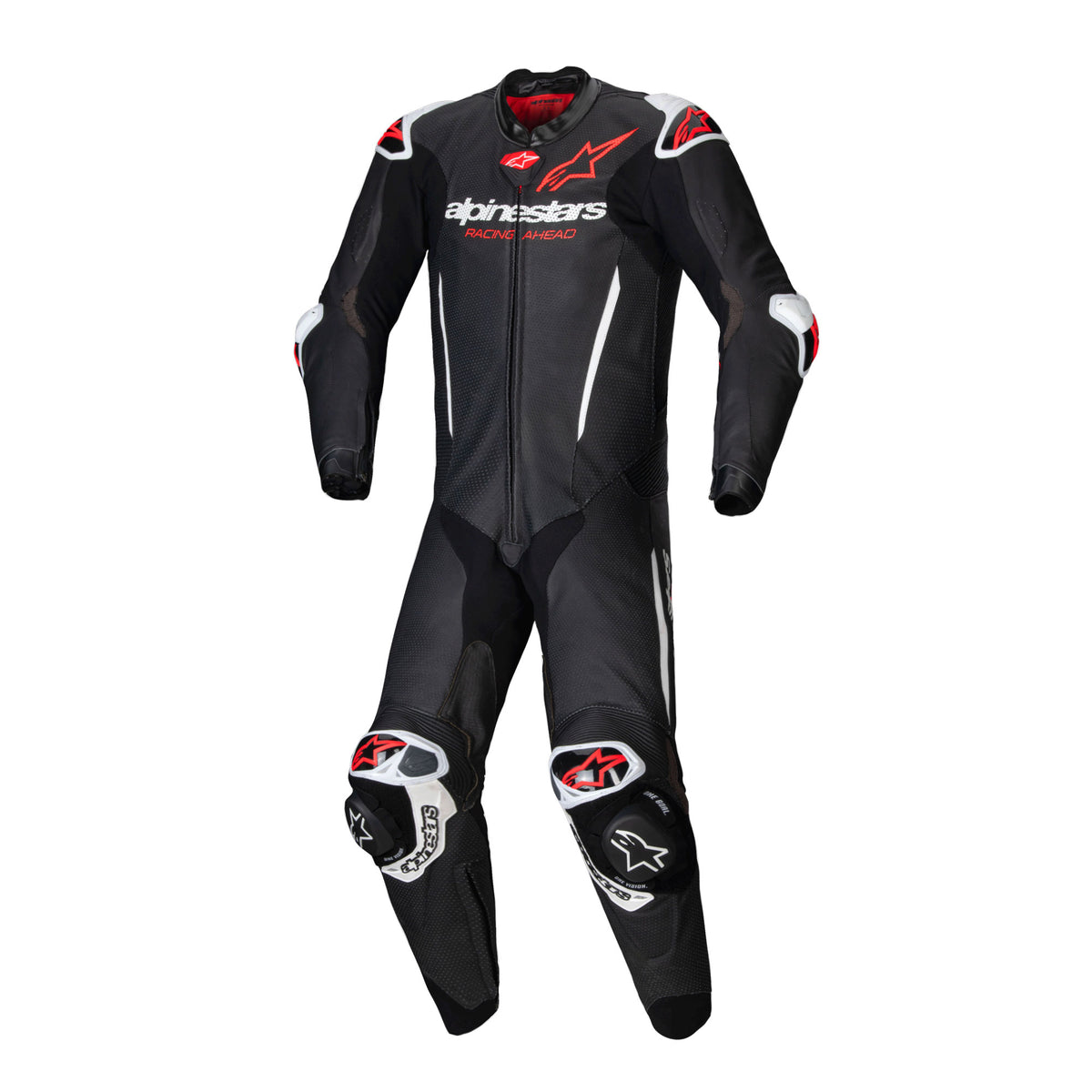 Alpinestars GP-R7 1 Pc Leather Suit Black White Red Fluo Main image