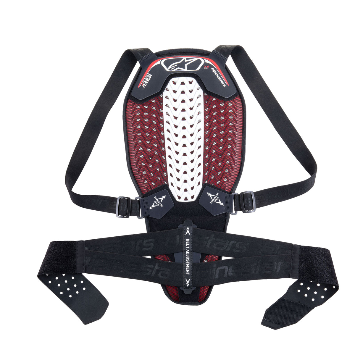Alpinestars Nucleon Plasma Back Protector With Strap Black White Red Main image