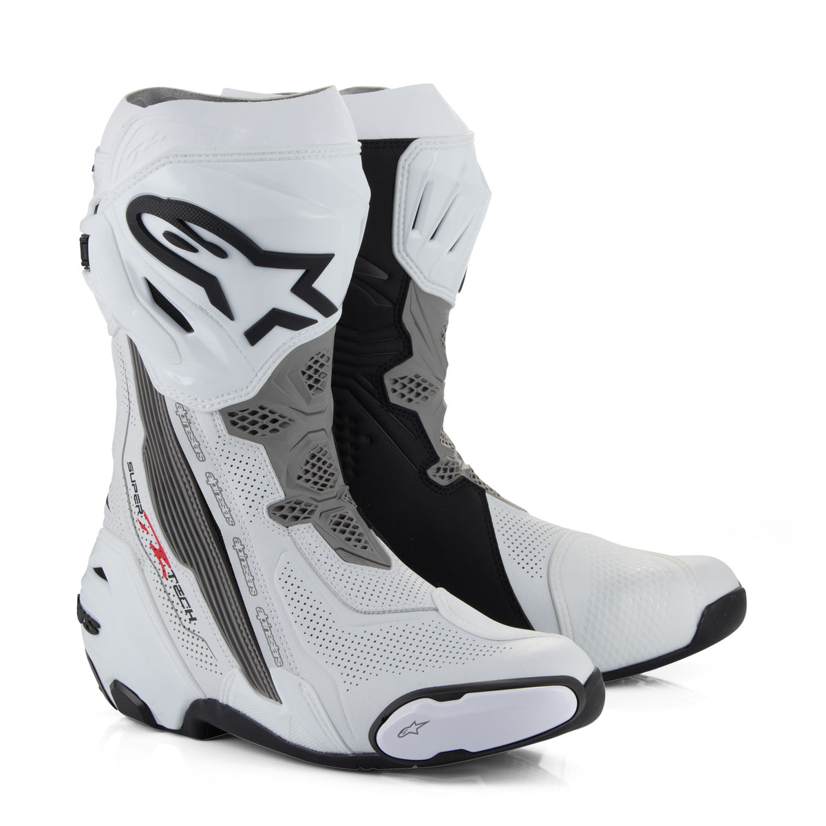 Alpinestars Supertech R Vented White Mid Grey Black Main image