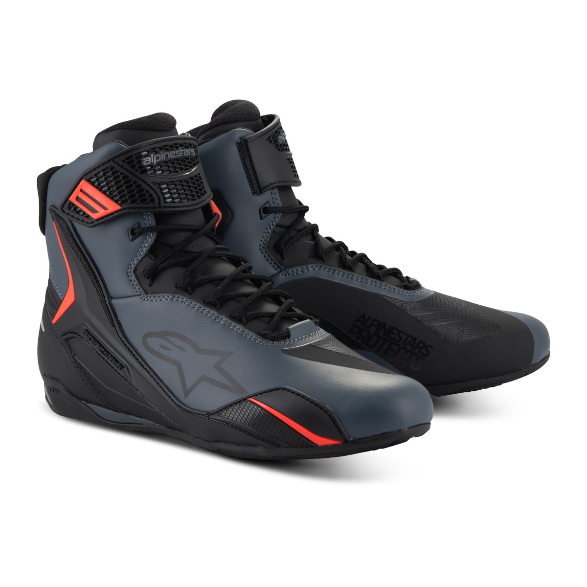 Alpinestars Faster-4 Shoes Black Grey Red Fluo Main image