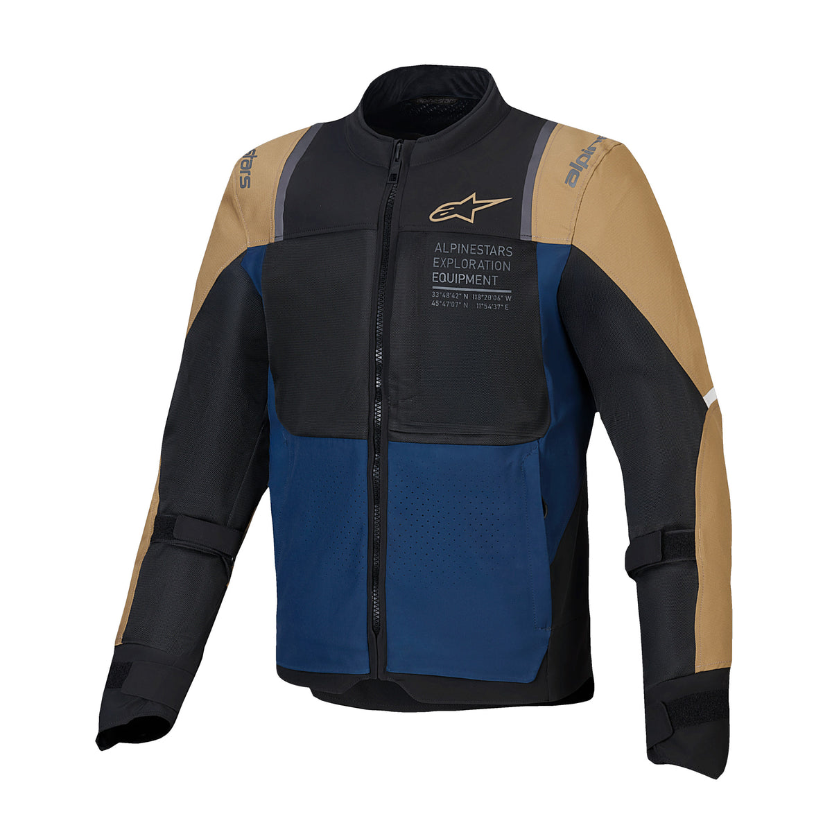 Alpinestars ST-2 Air Jacket Deep Blue Dark Khaki Black Main image