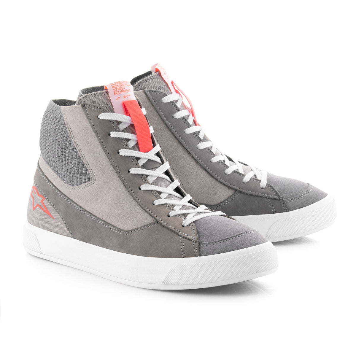 Alpinestars Stated Shoes Light Grey/Red Fluo/White Main image