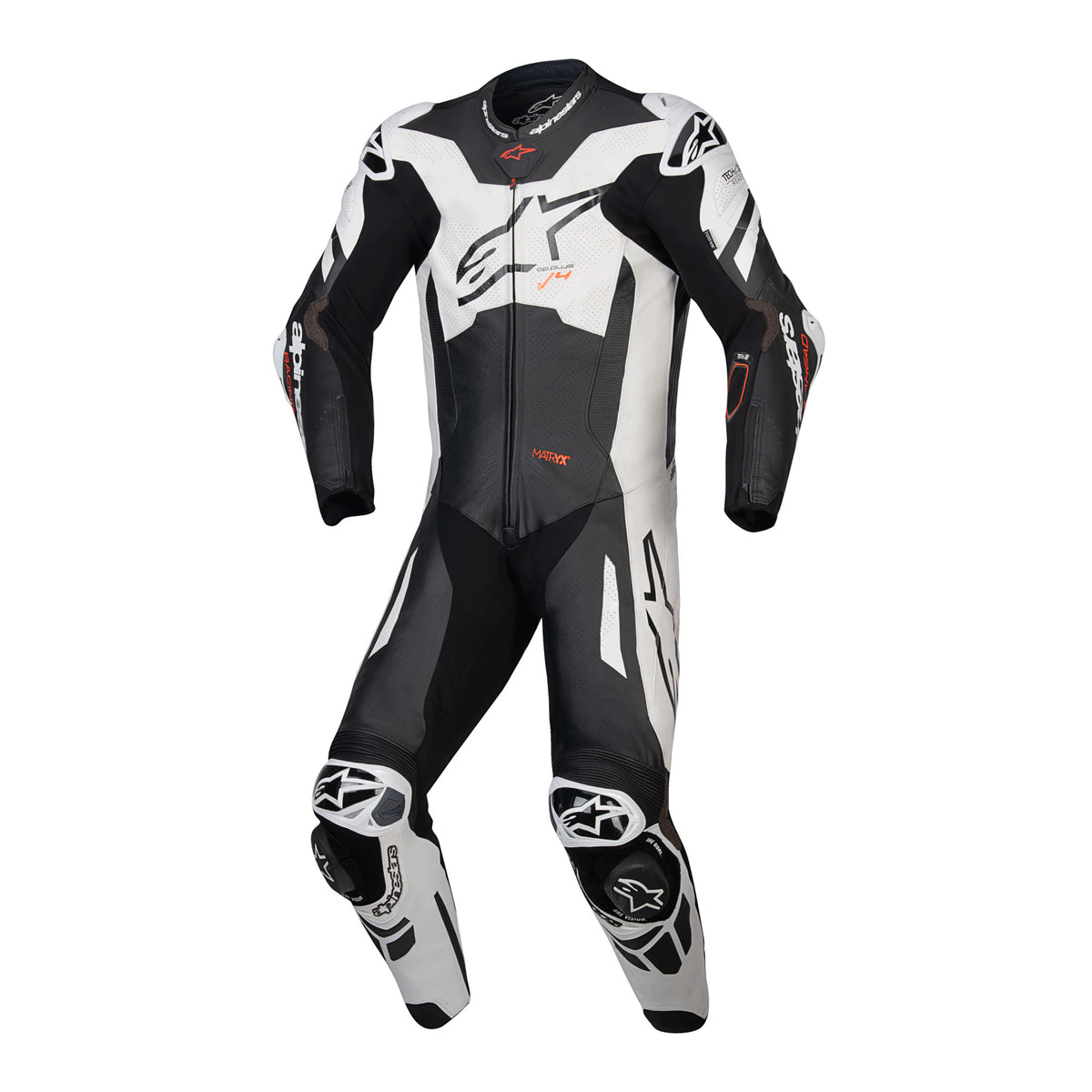 Alpinestars GP Plus V4 Sprint 1PC Lthr Suit Blk/Wht/Red/Fluo Main image