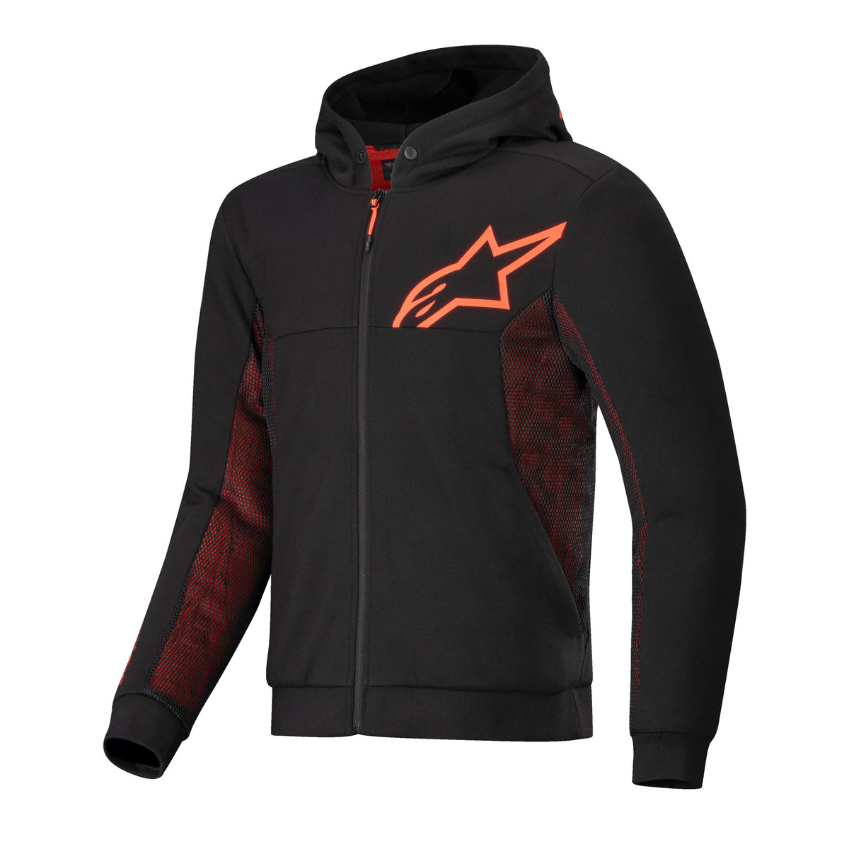 Alpinestars Chrome Air Sport Hoodie Black Red Fluo Main image
