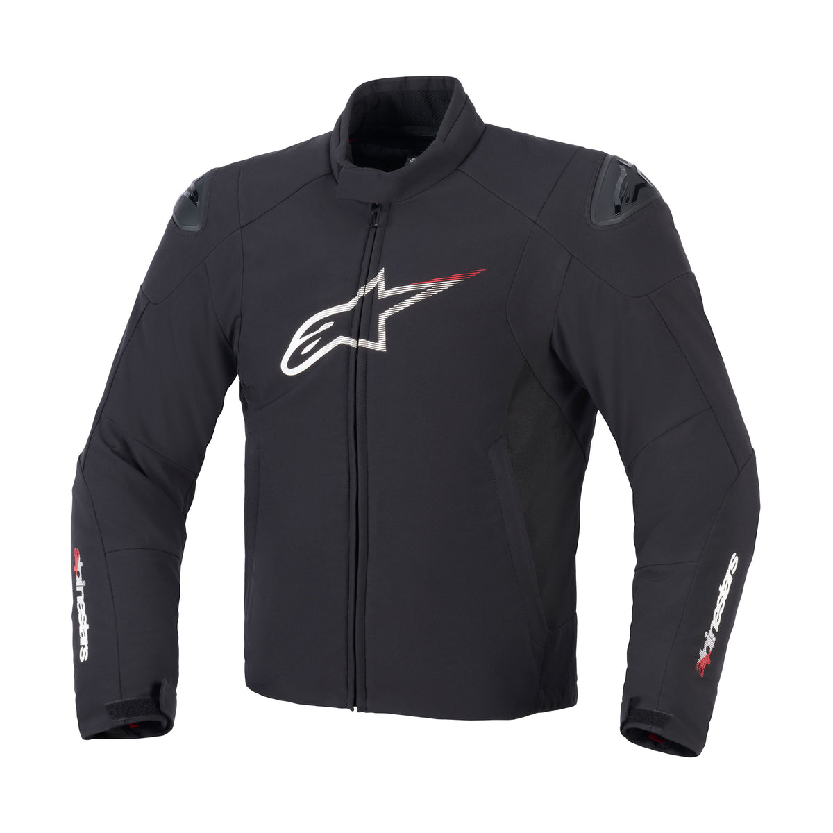 Alpinestars SMX Waterproof Jacket Black White Bright Red Main image
