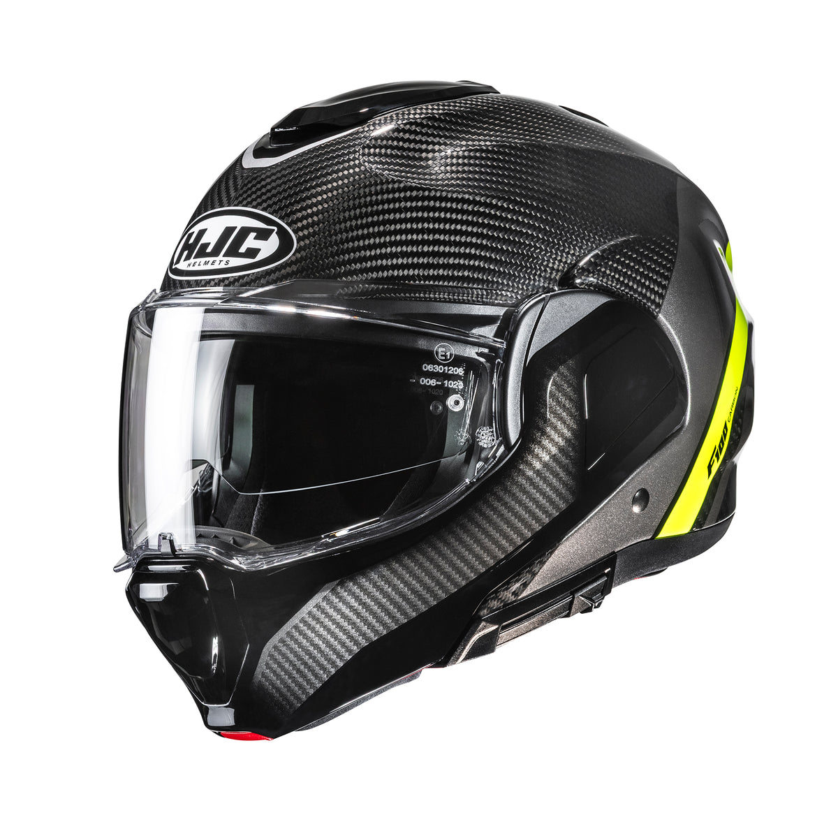 HJC F100 Carbon Stan Yellow MC3H Main image