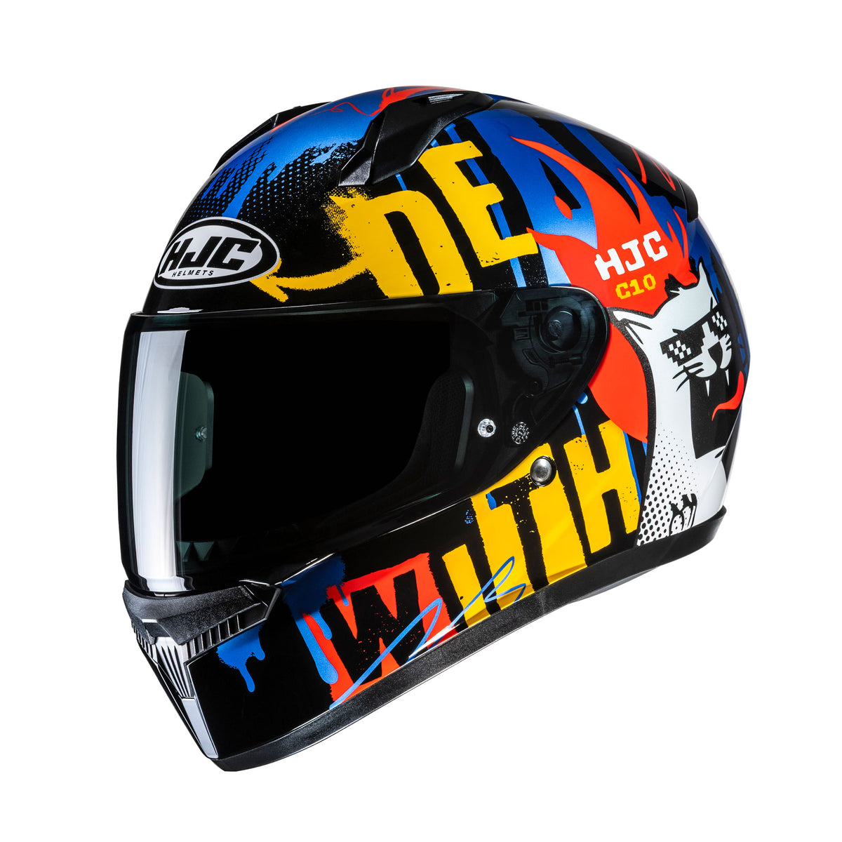 HJC C10 Fop MC23 Blue White Fluo Main image