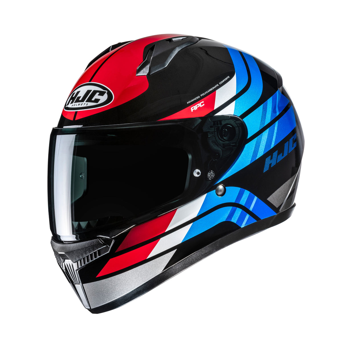 HJC C10 Hiper MC21 White Blue Red Main image