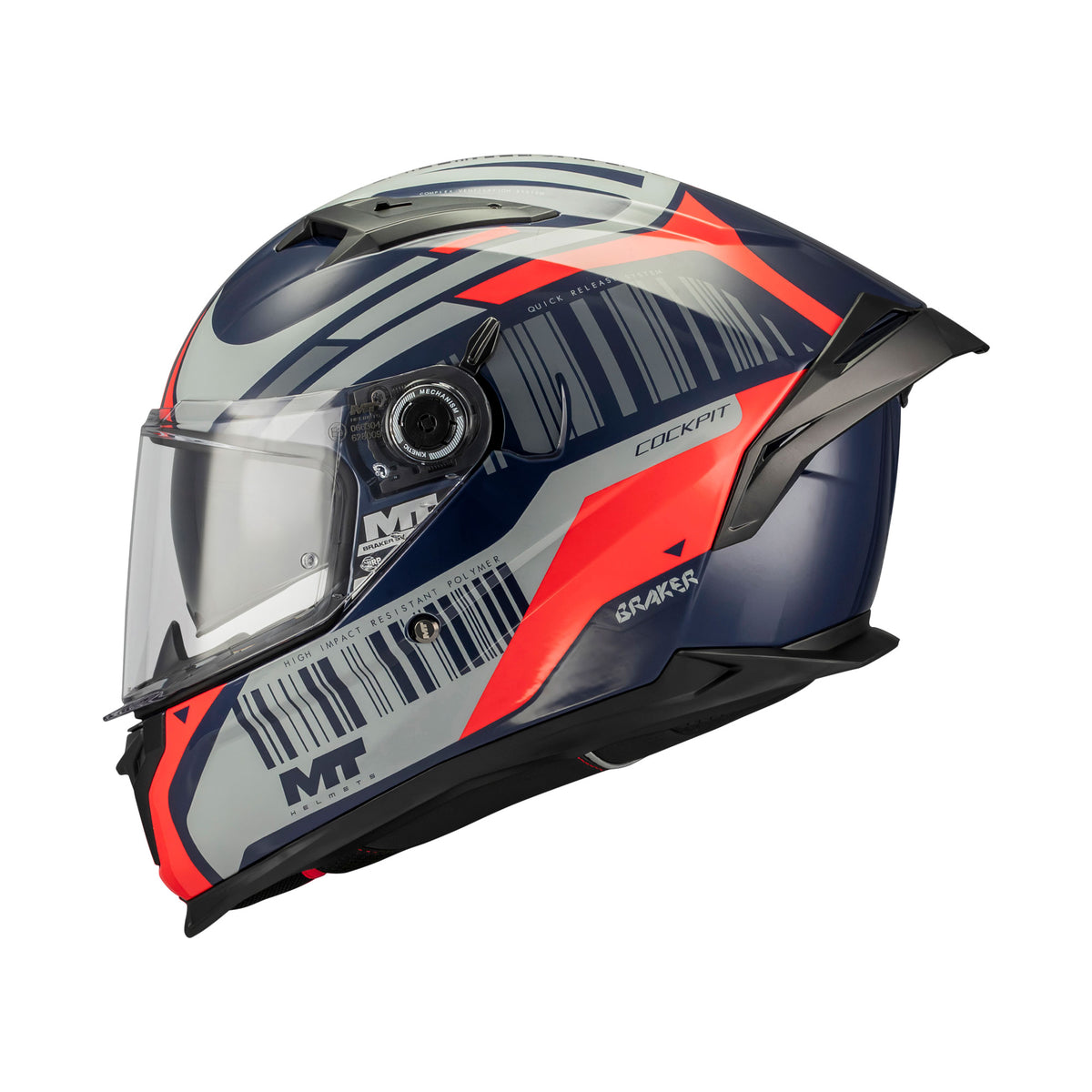 MT Braker SV Cockpit C5 Gloss Navy Grey Red Main image