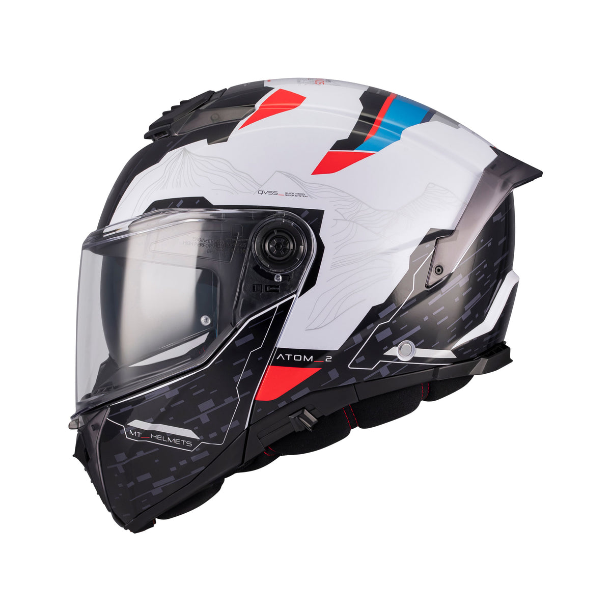 MT Atom 2 SV Highlands A7 Gloss White Red Blue Main image