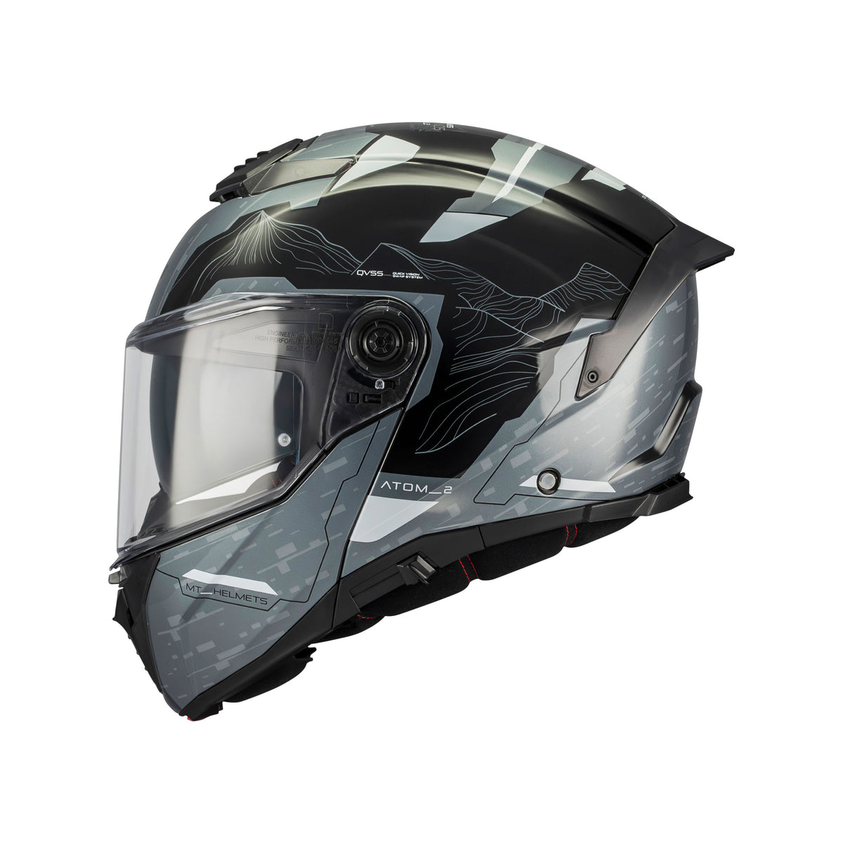 MT Atom 2 SV Highlands C2 Gloss Black Grey White Main image