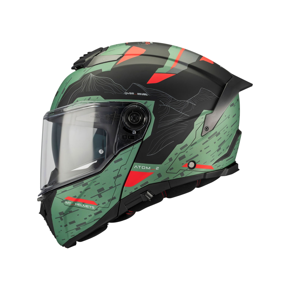 MT Atom 2 SV Highlands C6 Matt Green Red Main image