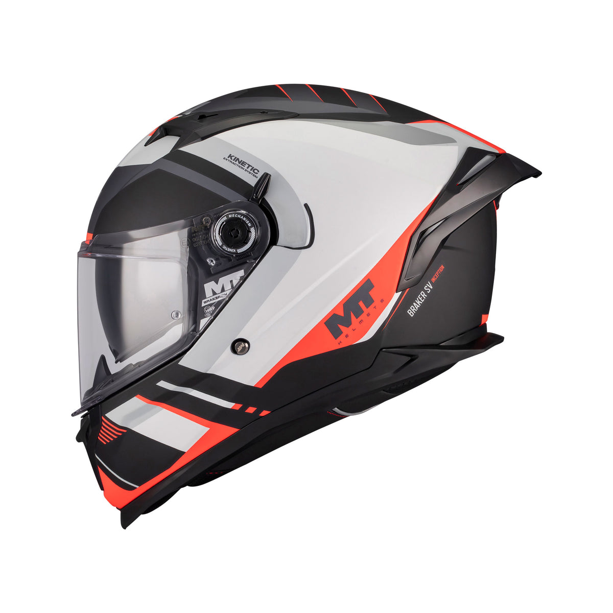 MT Braker SV Inception B5 Matt White Black Red Main image